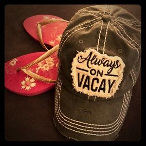 3/$20 Item “Always on Vacay” Baseball Cap